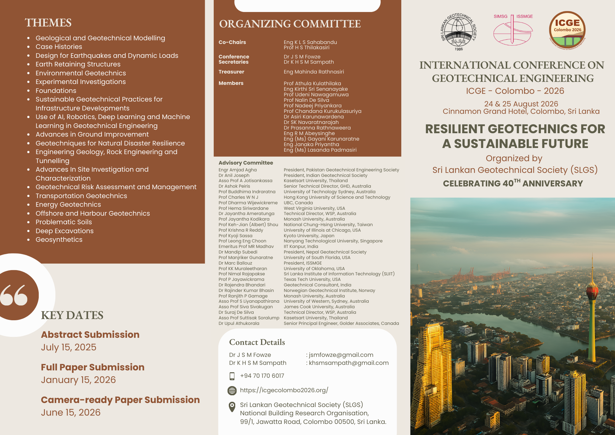 ICGE-Colombo 2026 Bulletin